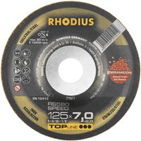 210659 RS580 speed Schruppscheibe gekröpft Durchmesser 230 mm Bohrungs-Ø 22.23 mm Edelstahl, - Rhodius von Rhodius