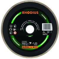 Rhodius - Diamanttrennscheibe DG50 Fliesen ø 180 mm Bohrung 25,4 mm für Winkelschleifer von Rhodius