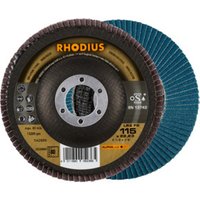 RHODIUS ALPHAline LSZ F2 Fächerschleifscheibe 115 x 22,23 mm K80 RHODIUS ALPHAline LSZ F2 Fächerschleifscheibe 115 x 22,23 mm K80 von Rhodius