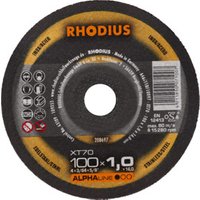 RHODIUS ALPHAline XT70 Extradünne Trennscheibe 100 x 1,0 x 16,00 mm von Rhodius
