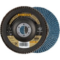 Rhodius Abrasives - rhodius lsz F1, 10 Stück, 180 mm, Korn 40, Fächerscheibe von RHODIUS ABRASIVES