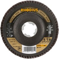 RHODIUS PROline LSZ F1 X-LOCK Fächerschleifscheibe 115 x 22,23 mm K40 RHODIUS PROline LSZ F1 X-LOCK Fächerschleifscheibe 115 x 22,23 mm K40 von Rhodius