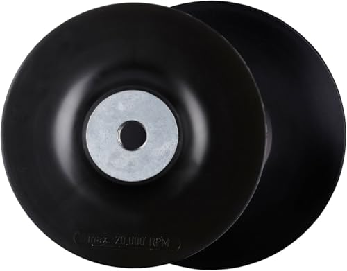 RHODIUS RHST | 1 Stück Ø 125 mm Stützteller Fiberscheiben | M14 Aufnahme für Winkelschleifer | Flexibler Schleifteller von RHODIUS