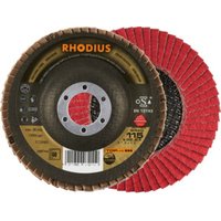 RHODIUS TOPline JUMBO SPEED EXTENDED Fächerschleifscheibe 115 x 22,23 mm K60 RHODIUS TOPline JUMBO SPEED EXTENDED Fächerschleifscheibe 115 x 22,23 mm K60 von Rhodius