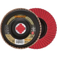 RHODIUS TOPline JUMBO SPEED P X-LOCK Fächerschleifscheibe 115 x 22,23 mm K40 von Rhodius