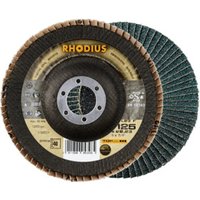 RHODIUS TOPline LSZ F EXTENDED Fächerschleifscheibe 125 x 22,23 mm K40 von Rhodius