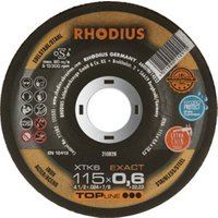 RHODIUS TOPline XTK6 EXACT Extradünne Trennscheibe 115 x 0,6 x 22,23 mm RHODIUS TOPline XTK6 EXACT Extradünne Trennscheibe 115 x 0,6 x 22,23 mm von Rhodius