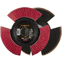 Rhodius 210645 VISION SPEED Fächerschleifscheibe Durchmesser 125mm Bohrungs-Ø 22.23mm Edelstahl 1St. Rhodius 210645 VISION SPEED Fächerschleifscheibe Durchmesser 125mm Bohrungs-Ø 22.23mm Edelstahl 1St. von Rhodius
