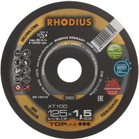 Rhodius XT100, 25 Stück, 125 x 1,5 mm, Trennscheibe von RHODIUS ABRASIVES