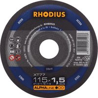 RHODIUS XT77, 100 Stück, 115 x 1,5 mm, Trennscheibe RHODIUS XT77, 100 Stück, 115 x 1,5 mm, Trennscheibe von Rhodius