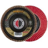 Rhodius Abrasives - 1x Rhodius lsk fk Fächerschleifscheibe Korn:40 Ø125mm von RHODIUS ABRASIVES