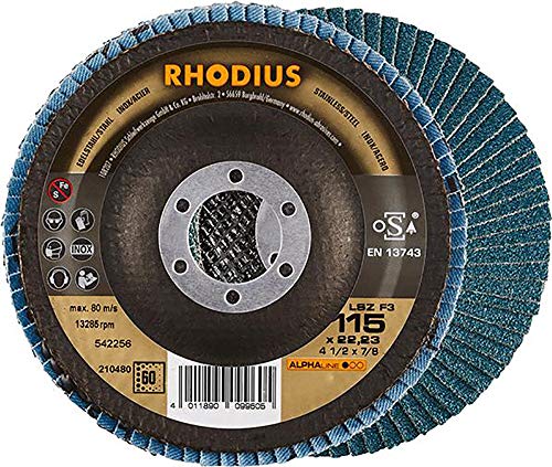 Rhodius 210480 LSZ F3 Faecherscheibe 115 x 22,23 - P60 Durchmesser 115mm 1St. von Rhodius