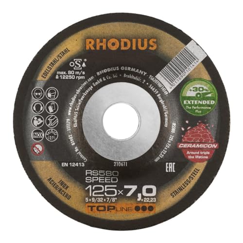 Rhodius 210611 RS580 SPEED Schruppscheibe gekroepft 125mm 22.23mm 1St. von Rhodius