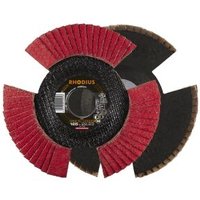 Rhodius Abrasives - 1x Rhodius vision speed Fächerschleifscheibe Korn:40 Ø125mm von RHODIUS ABRASIVES