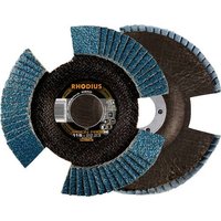 Rhodius 211306 VISION PRO PACK Fächerschleifscheibe Durchmesser 115mm Bohrungs-Ø 22.23mm 5St. Rhodius 211306 VISION PRO PACK Fächerschleifscheibe Durchmesser 115mm Bohrungs-Ø 22.23mm 5St. von Rhodius