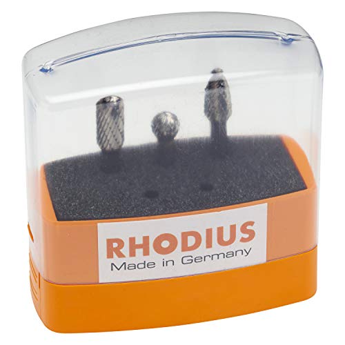 TOPline HF SET 3 Hartmetall-Frässtift Set von Rhodius
