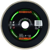 Rhodius Diamanttrennscheibe DG50 Fliesen Ø 200 mm Bohrung 30 mm für Winkelschleifer von Rhodius