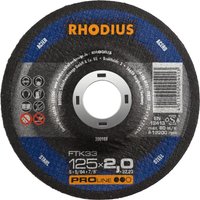 FTK33, 25 Stück, 125 x 3,0 mm, Trennscheibe - Rhodius von Rhodius