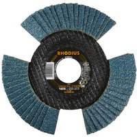 Rhodius Abrasives - 1x Rhodius vsion pro Fächerschleifscheibe Korn:80 Ø125mm von RHODIUS ABRASIVES