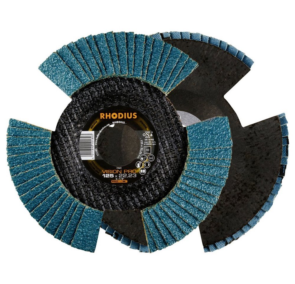 Rhodius Schleifscheibe Rhodius 211303 VISION PRO PACK Fächerschleifscheibe Durchmesser 125 mm Rhodius Schleifscheibe Rhodius 211303 VISION PRO PACK Fächerschleifscheibe Durchmesser 125 mm von Rhodius