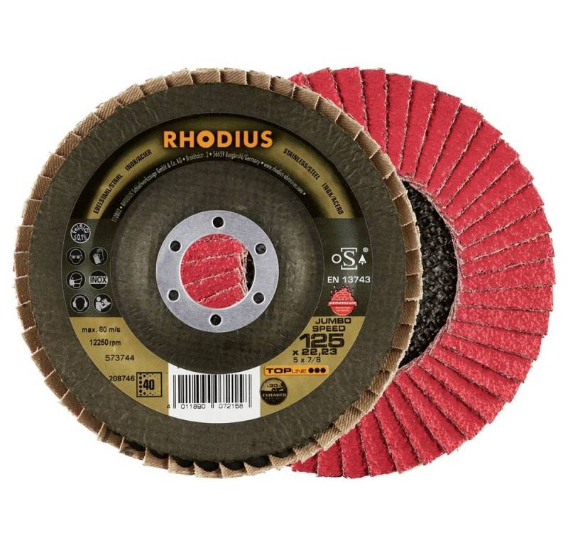Rhodius Schleifscheibe Rhodius 211311 JUMBO SPEED PACK Fächerschleifscheibe Durchmesser 125 m Rhodius Schleifscheibe Rhodius 211311 JUMBO SPEED PACK Fächerschleifscheibe Durchmesser 125 m von Rhodius