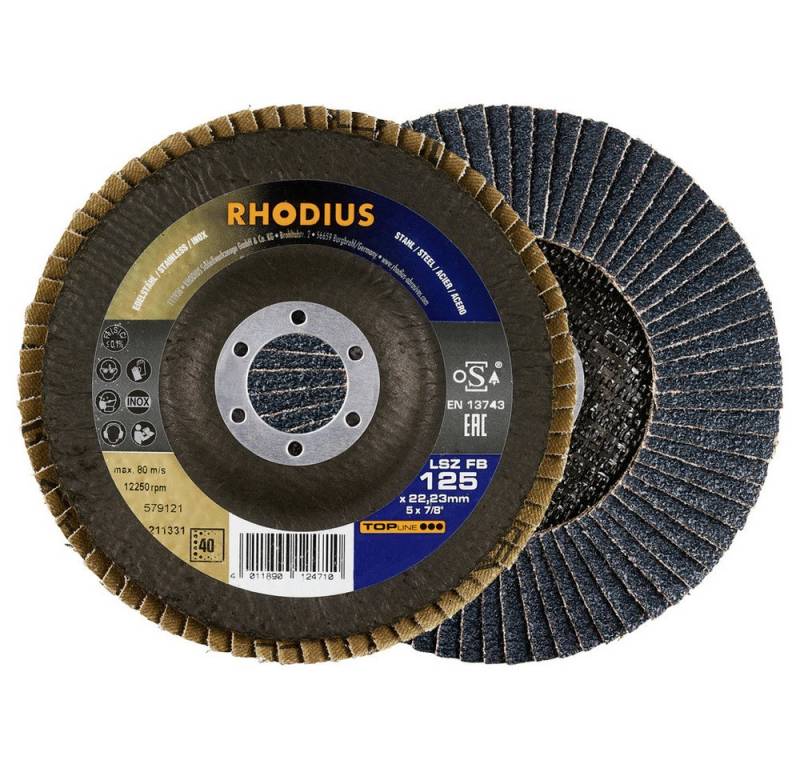 Rhodius Schleifscheibe Rhodius 211331 Fächerschleifscheibe Durchmesser 125 mm Bohrungs-Ø 22. Rhodius Schleifscheibe Rhodius 211331 Fächerschleifscheibe Durchmesser 125 mm Bohrungs-Ø 22. von Rhodius