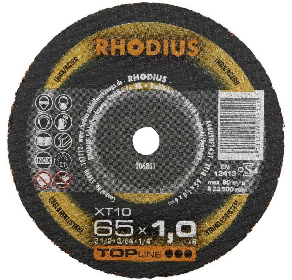 Rhodius Trennscheibe Trennscheibe 50 x 1.0 x 6.0 mm 206799 von Rhodius