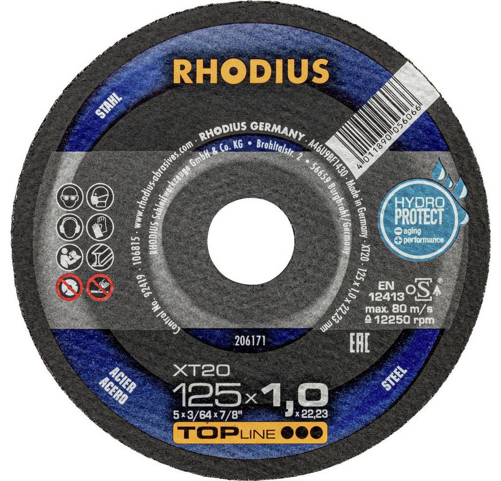 Rhodius Trennscheibe XT20, Extradünne Trennscheibe 125 x 1.0 x 22.23 Rhodius Trennscheibe XT20, Extradünne Trennscheibe 125 x 1.0 x 22.23 von Rhodius