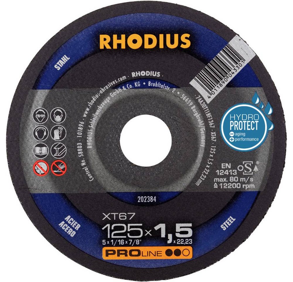Rhodius Trennscheibe XT67, Extradünne Trennscheibe 125 x 1.5 x 22.23 Rhodius Trennscheibe XT67, Extradünne Trennscheibe 125 x 1.5 x 22.23 von Rhodius