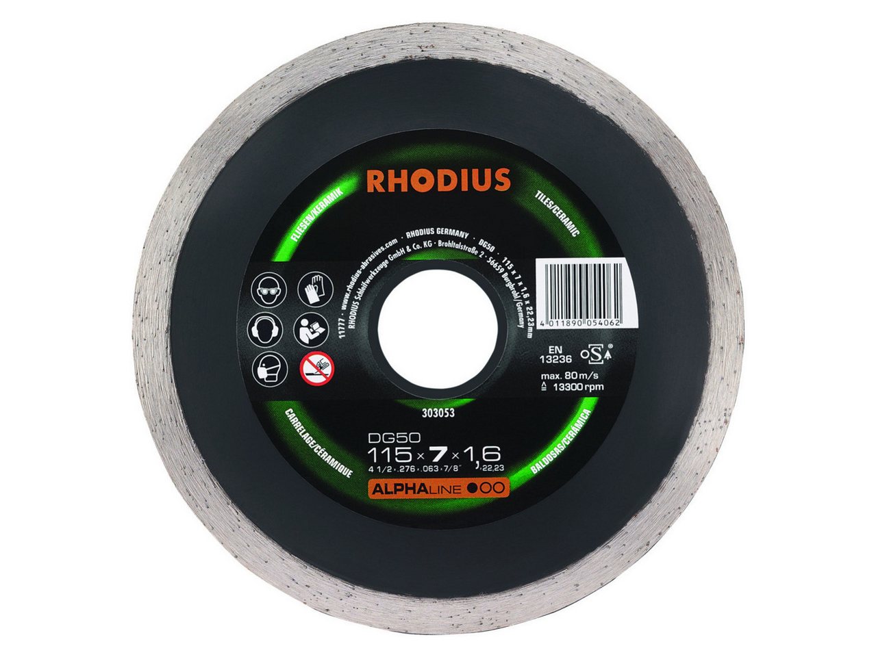 Rhodius Winkelschleifer Rhodius Diamanttrennscheibe DG50 Fliesen Ø 115 mm Rhodius Winkelschleifer Rhodius Diamanttrennscheibe DG50 Fliesen Ø 115 mm von Rhodius