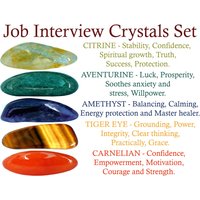 Job-Interview-Kristallset, Vorstellungsgespräch-Kristallset, Kristalle Für Vorstellungsgespräch, Des Vorstellungsgesprächs, Neuen Job, Neuer Job von RhodopeMinerals