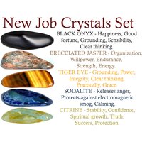 New Job Crystals Set, Crystal Kristalle Für Neuen Job, Des Bürokristalle, Geschenke, Kristalle, Arbeitsplatz von RhodopeMinerals