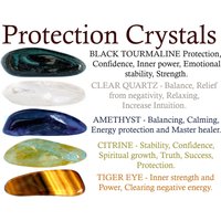 Schutzkristall-Set, Schutzkristalle, Kristalle Zum Schutz, Schutzsteine, Steine Schutz von RhodopeMinerals