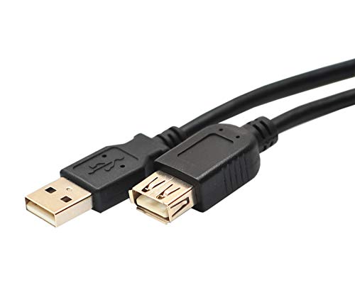 Rhombutech® 7.5 Meter USB 2.0 High Speed Verlängerungskabel, doppelt geschirmt, USB A-Stecker auf USB A-Buchse von Rhombutech