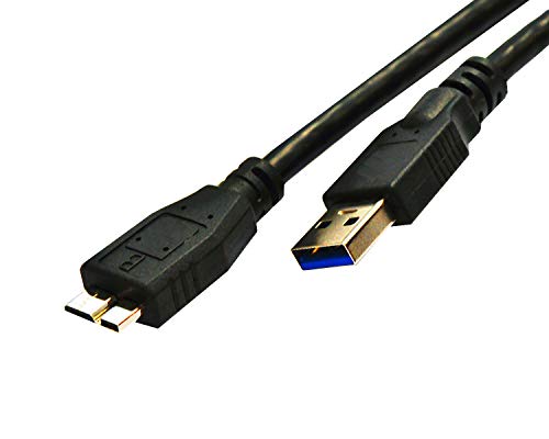 RHOMBUTECH® USB 3.0 Verbidungsabel 3m - A-Stecker zu Micro B-Stecker - bis zu 5.000 Mbit/s (USB 3.0 A zu Micro B : 3m) von Rhombutech