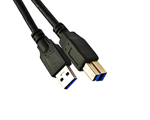 RHOMBUTECH® USB 3.0 Verbindungskabel 3m - A-Stecker zu B-Stecker - bis zu 5.000 Mbit/s (USB 3.0 A zu B : 3m) von Rhombutech