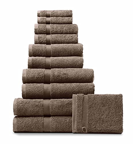 Rhomtuft Handtücher Princess Taupe - 58 von Rhomtuft