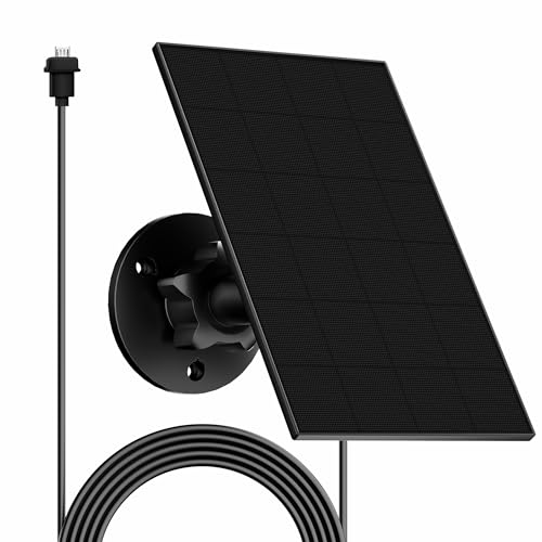 Solarpanel für Blink Kamera Outdoor, Blink Kamera Solarpanel Kompatibel mit Blink Outdoor, Blink XT/XT2 Kamera&SimpliSafe Kamera(Nicht enthalten), IP65 Blink Outdoor(3rd Gen) mit Gummistecker von Rhorawill