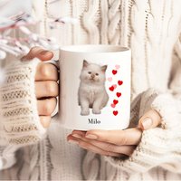 Geschenk Katzenliebhaber, Katzentasse, Tasse Katze Personalisiert, Personalisierte Kaffeetasse, Geschenkideen von RiDanielleKreativ