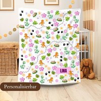Personalisierte Babydecke, Kuscheldecke, Decke Mit Namen, Baby Geschenke, Dino Decke, Weihnachtsgeschenke Für Babys, Decken von RiDanielleKreativ