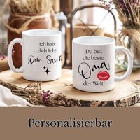Personalisierte Tasse, Tasse Mama, Oma Kaffeetasse, Geschenk Beste Freundin, Der Welt, Geburtstagsgeschenk von RiDanielleKreativ