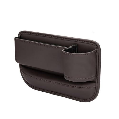 RiRaku Autositz Lückenfüller, für Benz CLK CLS Wagon Leder Sitz Organizer Vordersitz Aufbewahrungsbox Innen Zubehör,Brown-Right von RiRaku