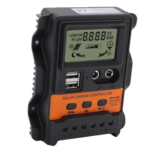 RiToEasysports 20A Solar Panel Controller 12V 24V Auto Adaptive mit Dual -USB -DC Ports für Street Light PV Stromerzeugung von RiToEasysports