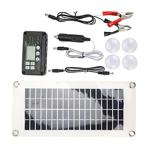 RiToEasysports 30W RV Solar Panel Kit Polysilicon Pet Batterie Ladegerät Solarmodul Solarplatine mit 50A -Ladung Controller für Cars RVS -Kabinen Boote Marines Marines von RiToEasysports