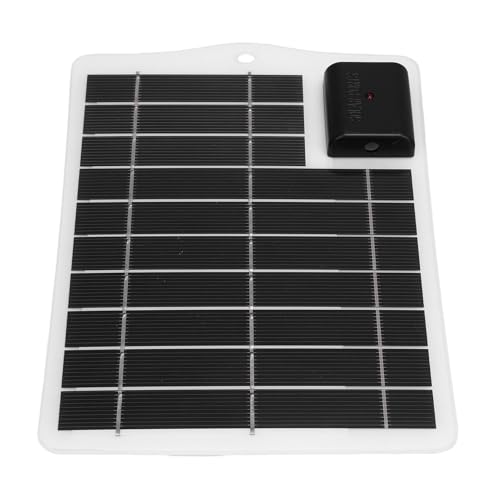 RiToEasysports 7W 5V Kleines Solarpanel -Ladegerät, Notfallladung, Hochleistung für Reisen, Camping, Wandern, Tragbare und Leichte, Effiziente Umwandlung, Geeignet für Outdoor -Aktivitäten (WHITE) von RiToEasysports