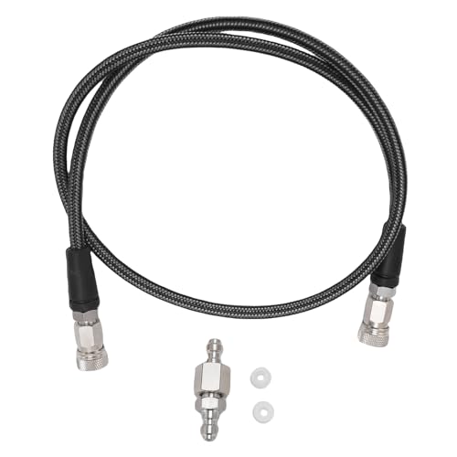 RiToEasysports 8 Mm Schnellstecker, Hochdruckschlauch aus Edelstahl mit Doppelköpfen mit Doppeltem Weiblichen Köpfen, die für Verschiedene Inflationsgeräte Kompatibel Sind (Kohlefaserfarbe) von RiToEasysports