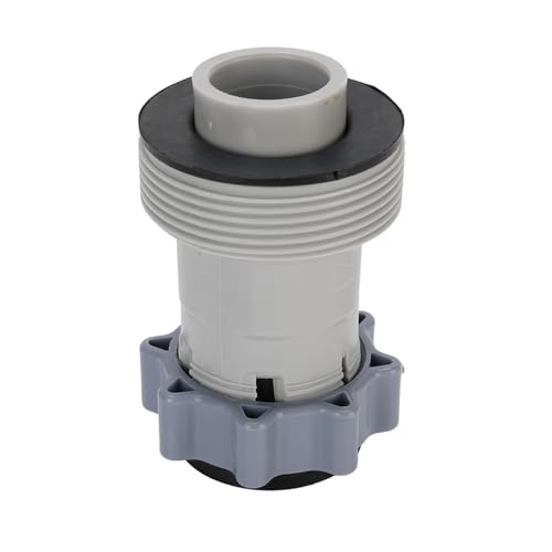 RiToEasysports Haltbarer ABS -Materialpool -Schlauchadapter, Verbesserte Pumpenleistung, Erhöhte Effizienz, Einfache Installation mit Kragen für die Gewindeverbindungspumpe über Dem Bodenpoolzubehör, von RiToEasysports