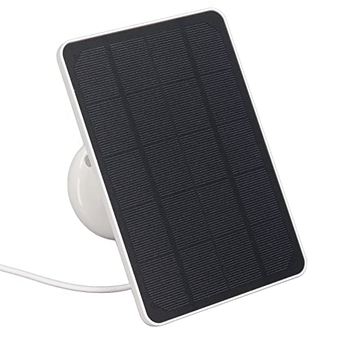 RiToEasysports Hochkonvertierende Solarpanel Ladegerät 4W Micro USB -Kamera -Ladepanel für Überwachungskamera (White) von RiToEasysports