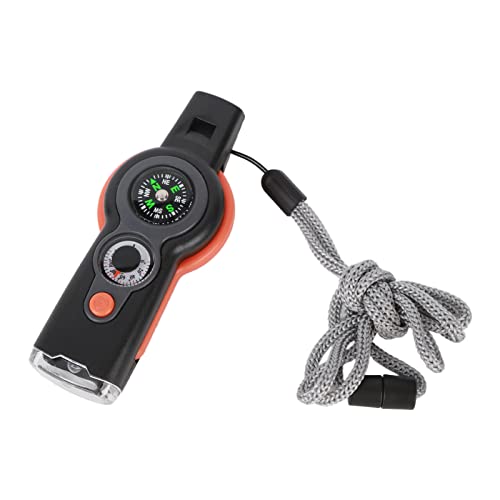RiToEasysports Notfallüberleben Pfeife LED Leg Light Compass Multi -Funktion Zum Wandern Im Freien Im Freien ABS (ORANGE) von RiToEasysports
