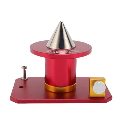 RiToEasysports Premium Aircraft-Grade Aluminiumlegierungs-Vane/Wing-Balancer mit 8 Eingebetteten N52-Magneten für Mäherschaufeln Bis zu 1-1/2 Zoll (Rot) von RiToEasysports